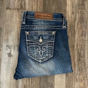 Rock Revival Boot Stretch Jeans- waist 33, length 32
